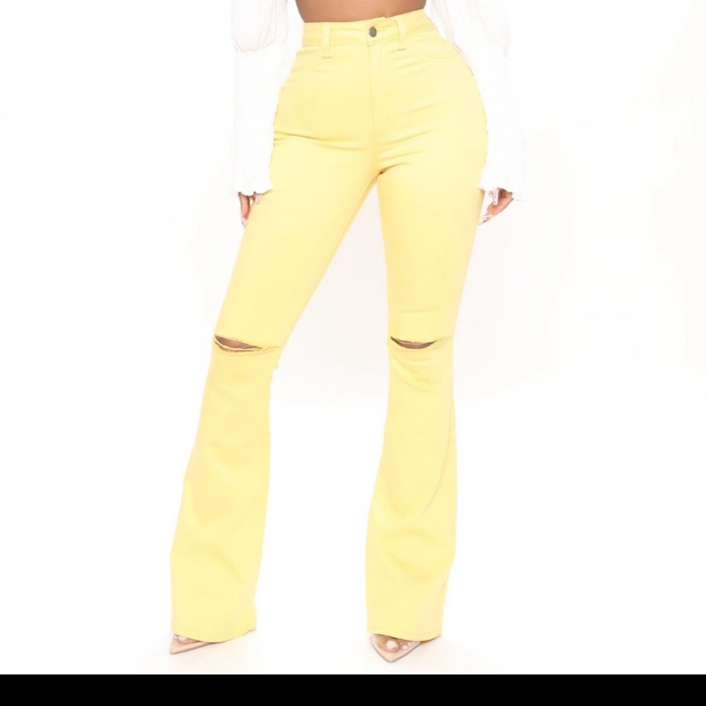 Yellow Flare Jeans